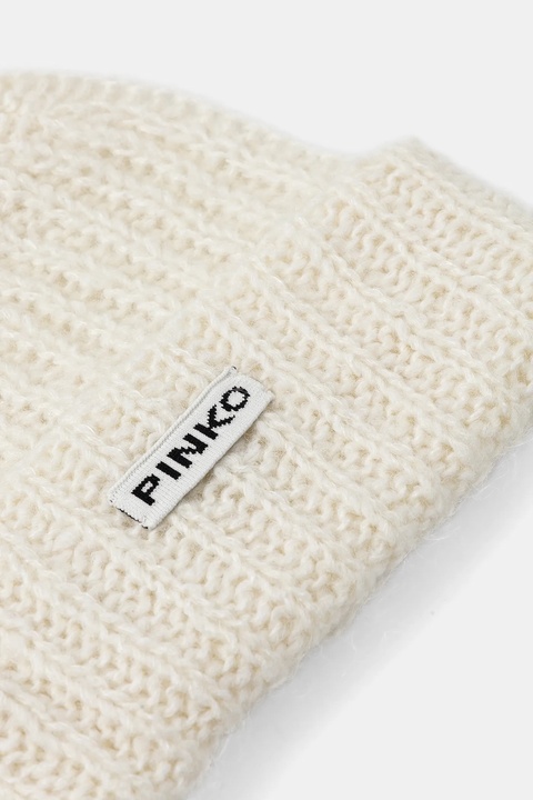 Pinko czapka z wełną kolor biały 105989 A2Z2 - zdjęcie produktu nr 2