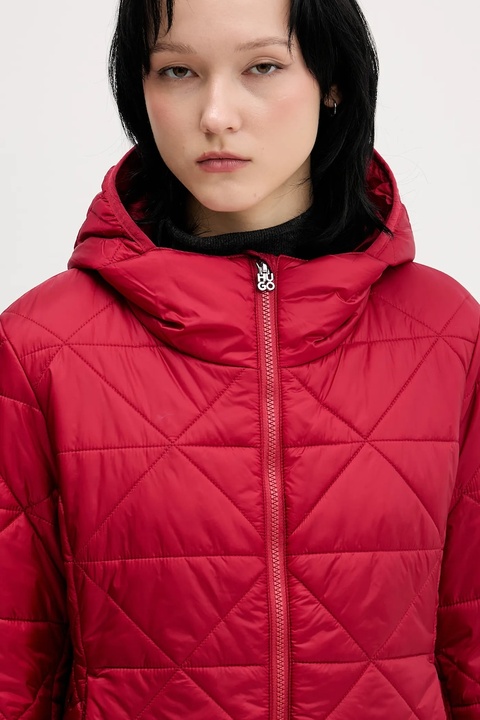 HUGO kurtka kolor czerwony przejściowa 50544151 - zdjęcie produktu nr 2