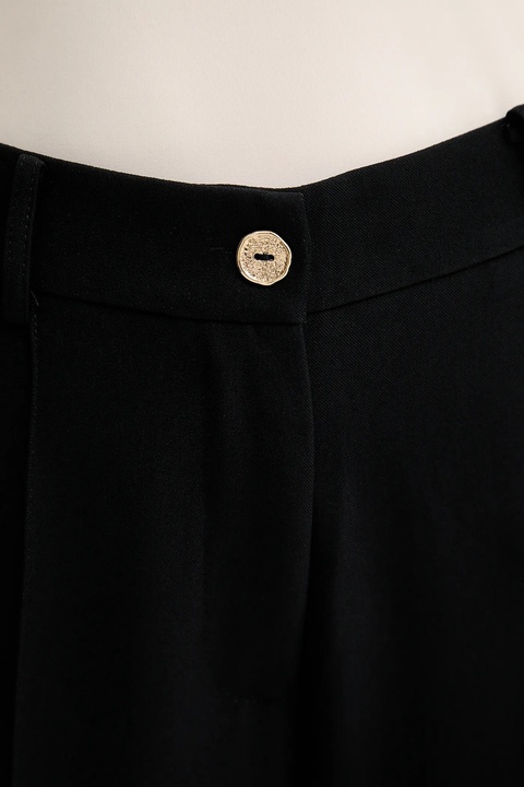 Answear.LAB spodnie damskie kolor czarny proste high waist - zdjęcie produktu nr 2