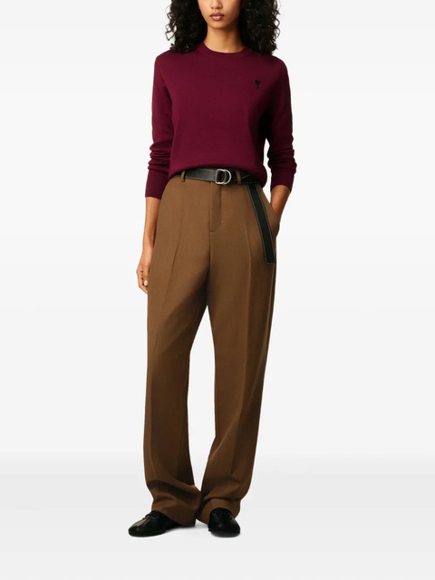 AMI Paris heart-embroidered wool sweater - zdjęcie produktu nr 2