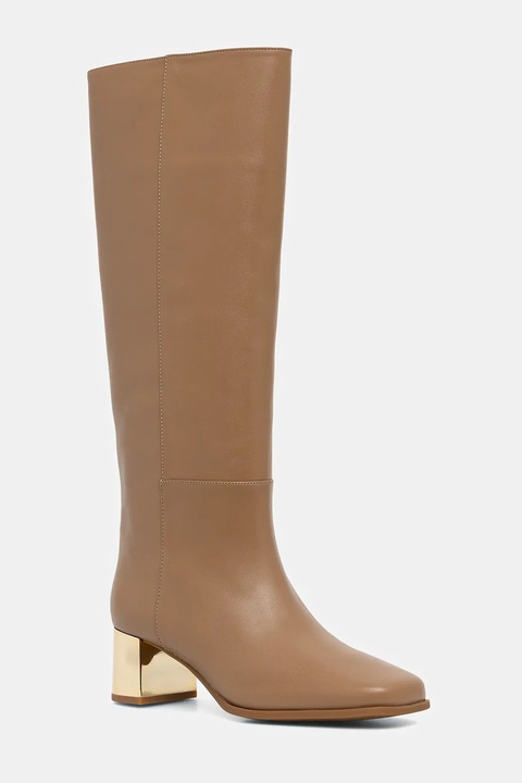 MICHAEL Michael Kors kozaki skórzane Matilda damskie kolor brązowy na słupku 40F5MTMB5L.297 - zdjęcie produktu nr 2