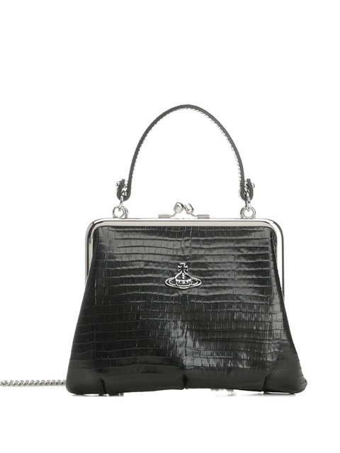 Vivienne Westwood croco-embossed mini bag - Black - zdjęcie produktu nr 1