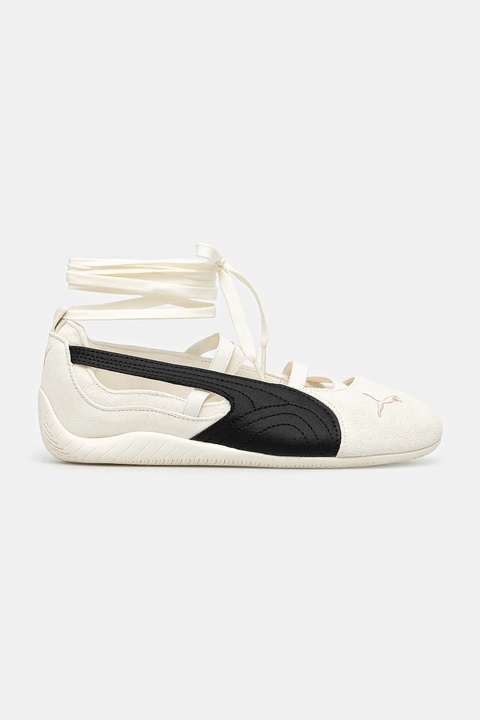 Puma baleriny skórzane Speedcat Ballet SD x ROSÉ kolor beżowy 404395 - zdjęcie produktu nr 2