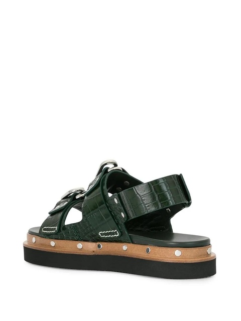 3.1 Phillip Lim Alix flatform sandals - Green - zdjęcie produktu nr 1