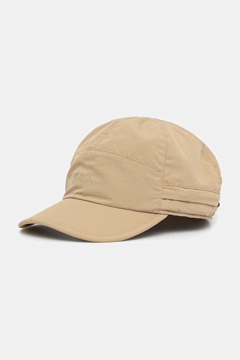 Jack Wolfskin czapka z daszkiem Canyon kolor zielony gładka A63649 - zdjęcie produktu nr 2