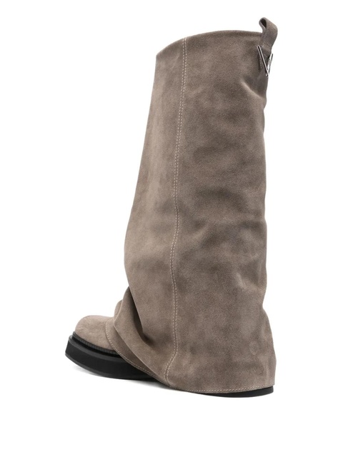 The Attico Robin gathered boots - Grey - zdjęcie produktu nr 2