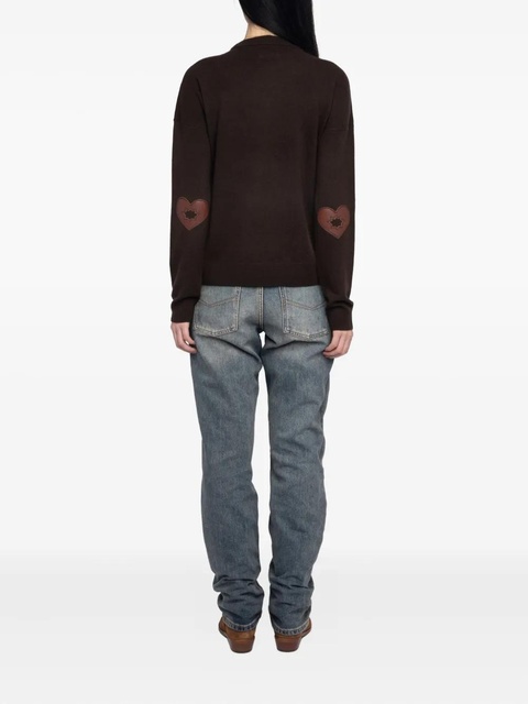 Zadig&Voltaire Cici heart-patch sweater - Brown - zdjęcie produktu nr 2