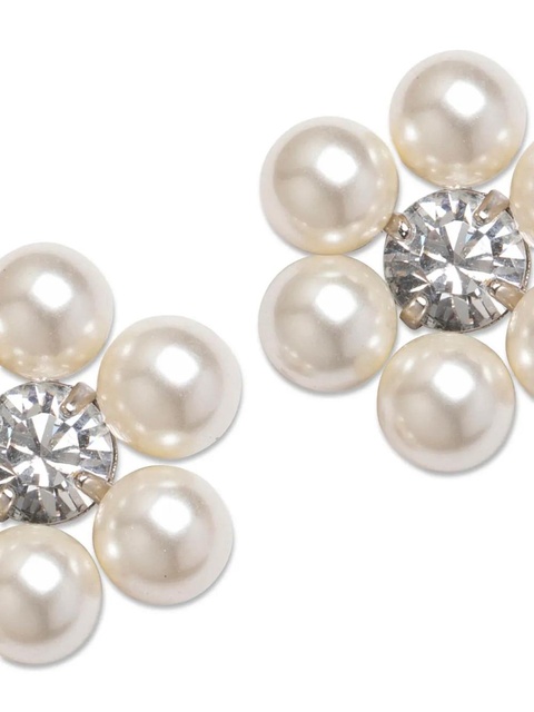 Jennifer Behr Zaya stud earrings - White - zdjęcie produktu nr 1