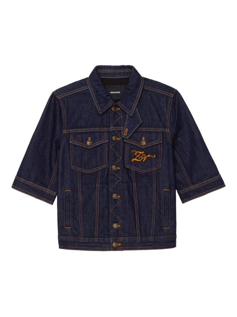 Zadig&Voltaire Kyo short-sleeve buttoned jacket - Blue - zdjęcie produktu nr 1