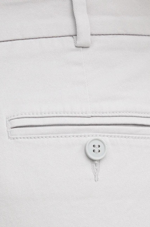 Sisley spodnie damskie kolor szary dopasowane medium waist - zdjęcie produktu nr 2