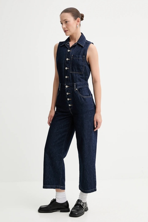 Levi's kombinezon kolor granatowy bawełniany z kołnierzykiemm A4850 - zdjęcie produktu nr 1