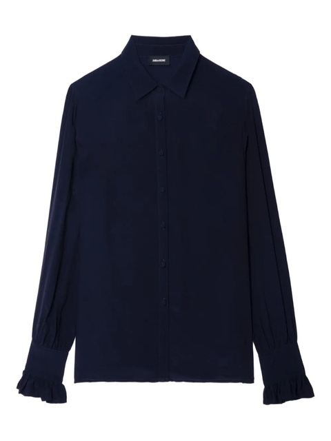 Zadig&Voltaire ruffled-cuff shirt - Blue - zdjęcie produktu nr 1