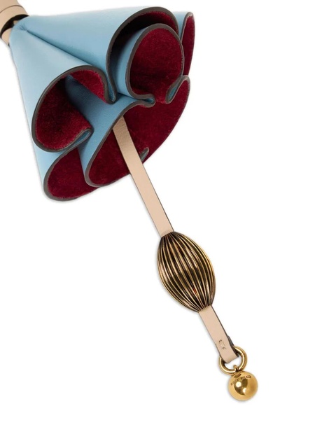 ETRO flower leather keyring - Blue - zdjęcie produktu nr 2