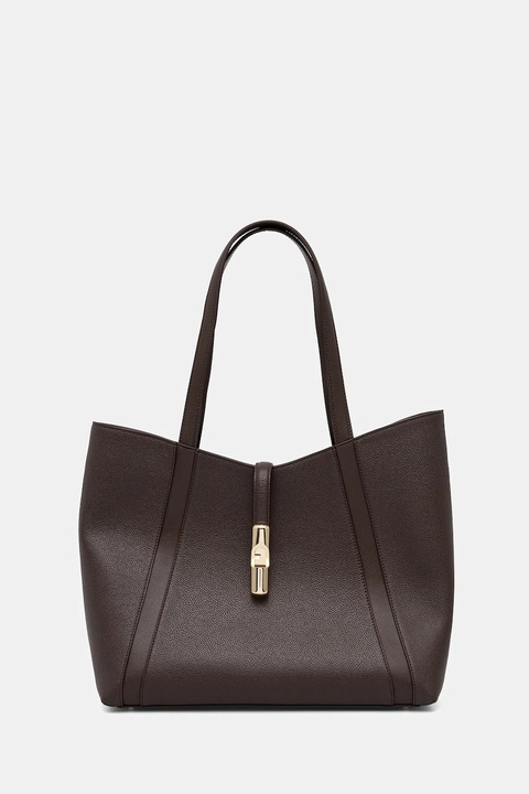 Furla torebka skórzana kolor brązowy WB01788.BX3353.2460S - zdjęcie produktu nr 1