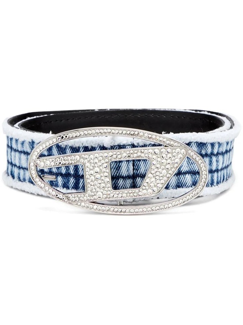 Diesel B-1dr rhinestone belt - Blue - zdjęcie produktu nr 1