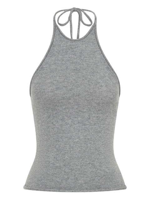 Christopher Esber halterneck cashmere top - Grey - zdjęcie produktu nr 1