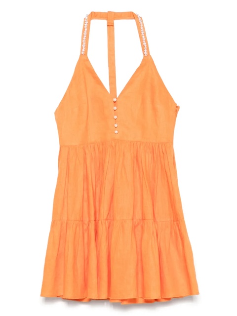 Maje linen mini dress - Orange - zdjęcie produktu nr 1