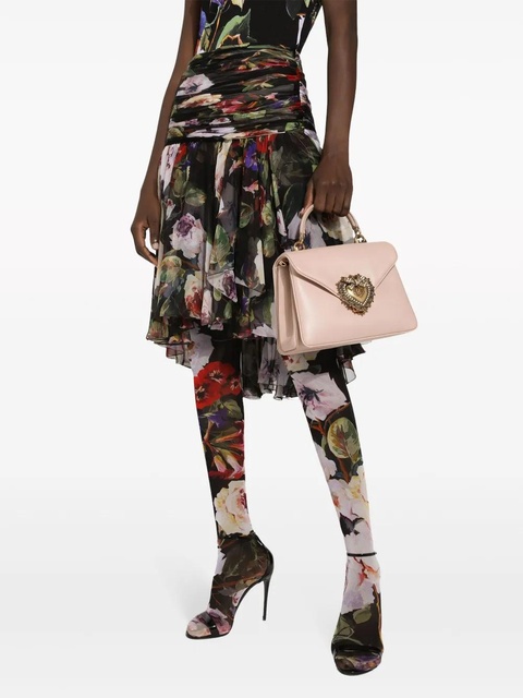 Dolce & Gabbana Devotion leather tote bag - Pink - zdjęcie produktu nr 2