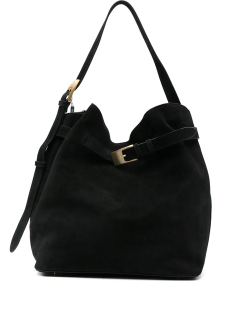 Elleme buckle-detail suede tote bag - Black - zdjęcie produktu nr 1