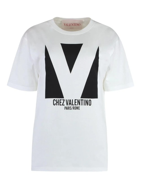 Valentino Garavani Chez-print T-shirt - White - zdjęcie produktu nr 1