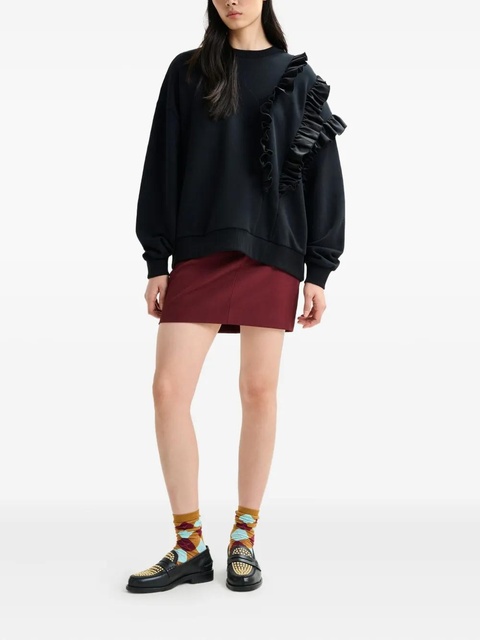 Essentiel Antwerp Iwave ruffle-detail sweatshirt - Black - zdjęcie produktu nr 2