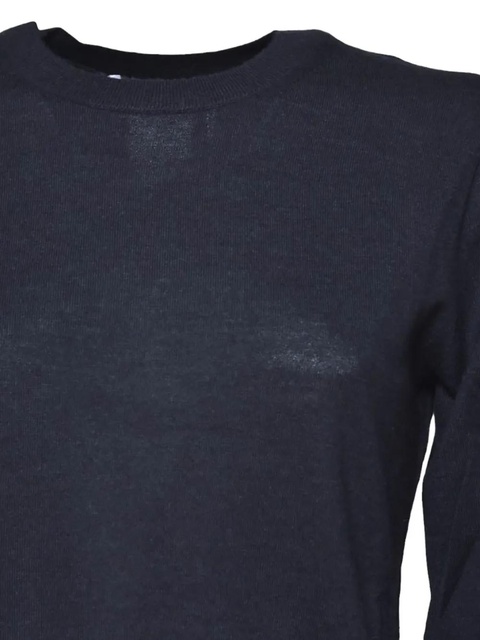 Max Mara long-sleeved crew-neck T-shirt - Blue - zdjęcie produktu nr 2