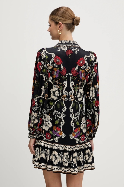 Farm Rio sukienka kolor czarny mini rozkloszowana 344649 - zdjęcie produktu nr 2