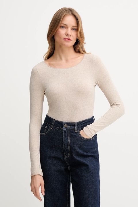 United Colors of Benetton body kolor beżowy 3ZQM3B003 - zdjęcie produktu nr 1