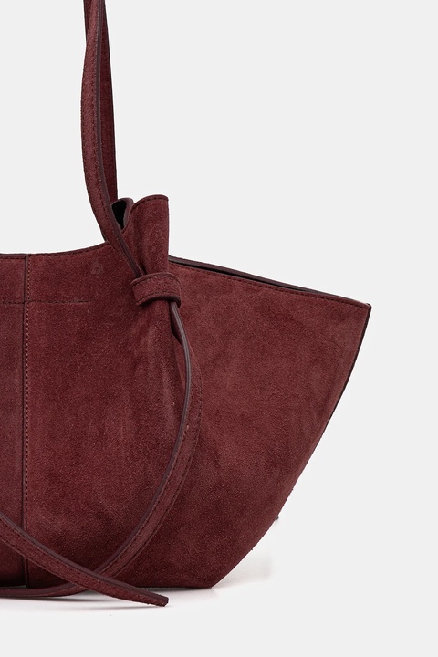 Yuzefi torebka zamszowa MOCHI kolor bordowy YUZCO-HB-MO-S024 - zdjęcie produktu nr 2