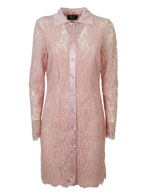 Blumarine lace point-collar dress - Pink - zdjęcie produktu nr 1