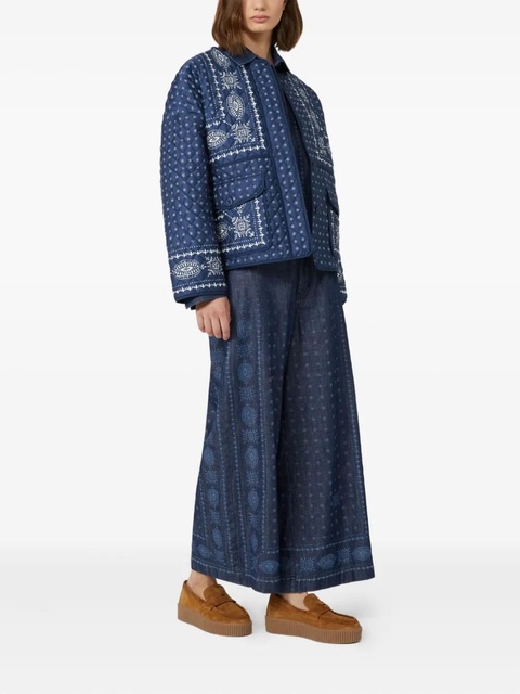 Weekend Max Mara printed trousers - Blue - zdjęcie produktu nr 2