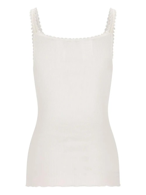 Chloé scallop-trim tank top - White - zdjęcie produktu nr 2
