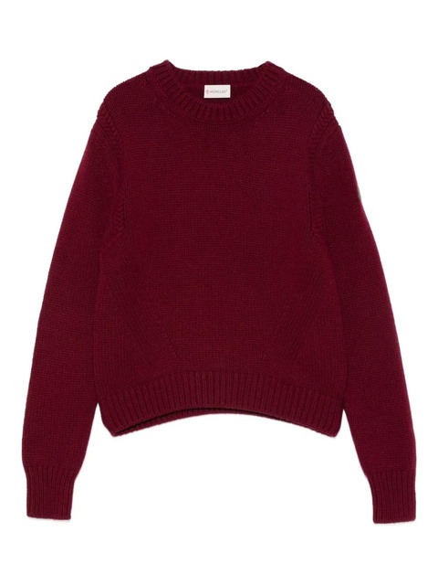 Moncler round-neck sweater - Red - zdjęcie produktu nr 1