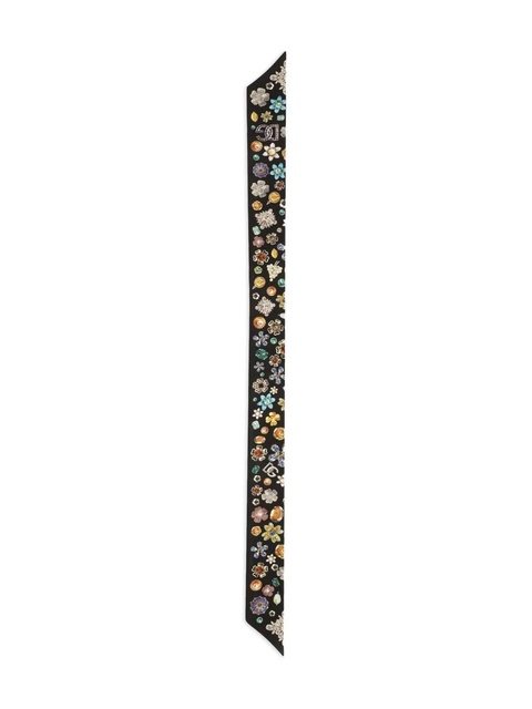 Dolce & Gabbana silk twill bandeau - Black - zdjęcie produktu nr 1
