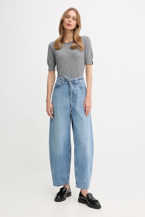 United Colors of Benetton sweter damski kolor szary lekki 1002D10D2 - zdjęcie produktu nr 2