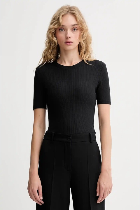 Calvin Klein t-shirt damski kolor czarny LV044D246G - zdjęcie produktu nr 1
