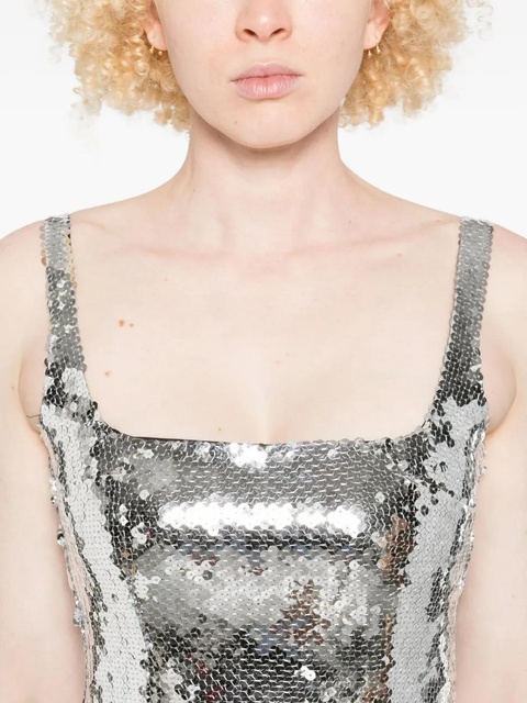 16Arlington Electra sequin square-neck gown - Silver - zdjęcie produktu nr 1