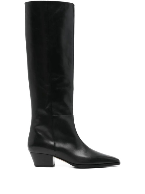 Aeyde 40mm Medea leather boots - Black - zdjęcie produktu nr 1