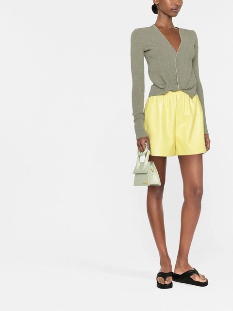 Nanushka elasticated-waist shorts - Yellow - zdjęcie produktu nr 2