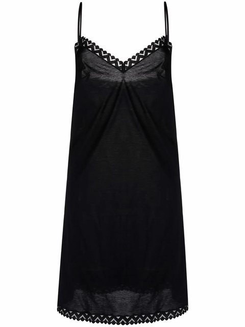 ERES Unique lace-trimmed slip dress - Black - zdjęcie produktu nr 1