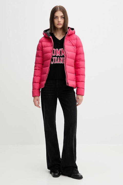 Tommy Jeans sweter z domieszką wełny damski kolor czarny DW0DW21711 - zdjęcie produktu nr 1