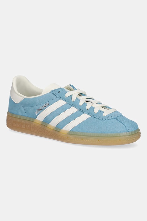 adidas Originals sneakersy zamszowe Muenchen damskie kolor turkusowy JS3991 - zdjęcie produktu nr 1
