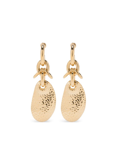 Chloé hammered-disc chain earrings - Gold - zdjęcie produktu nr 1