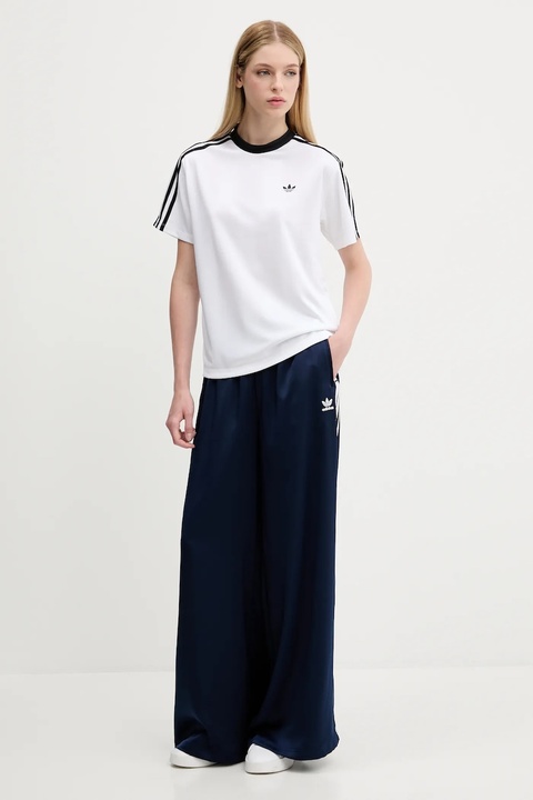 adidas Originals t-shirt Jacquard Tee damski kolor biały JV9647 - zdjęcie produktu nr 2