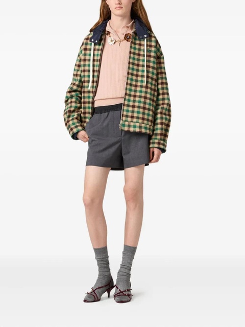 Miu Miu ribbed-knit polo shirt - Pink - zdjęcie produktu nr 2