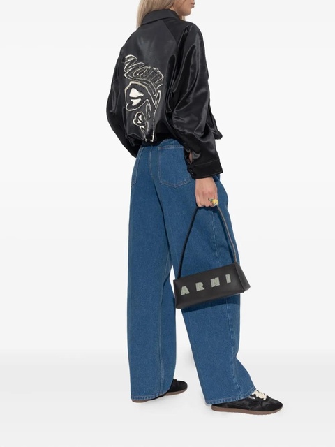 Marni satin bomber jacket - Black - zdjęcie produktu nr 2