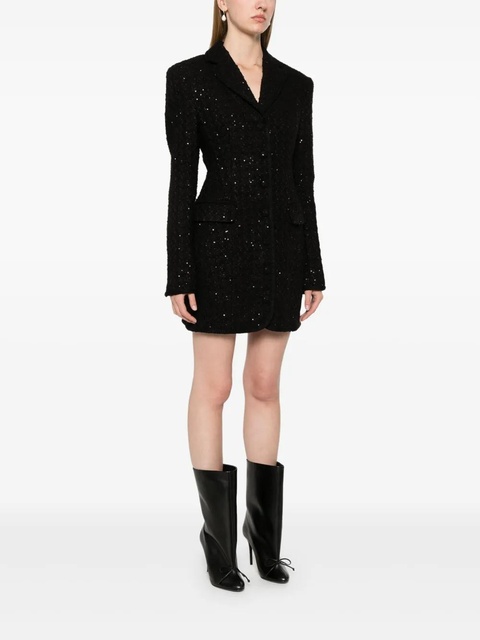 ROTATE BIRGER CHRISTENSEN bouclé blazer dress - Black - zdjęcie produktu nr 2