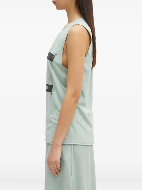MM6 Maison Margiela x Salomon print sleeveless vest - Blue - zdjęcie produktu nr 2