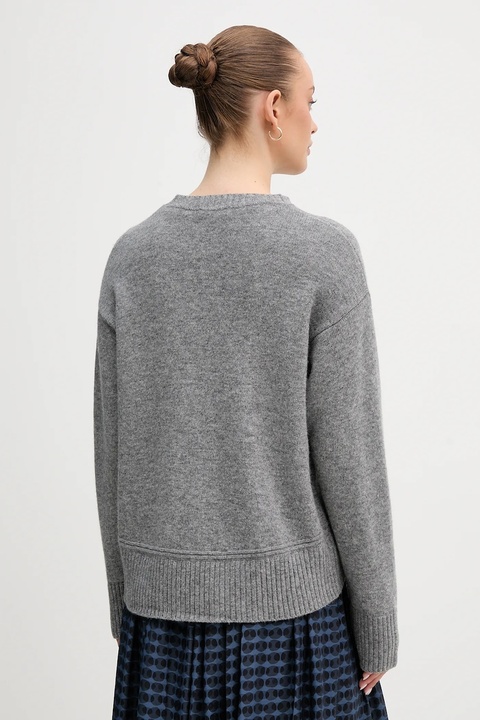 United Colors of Benetton sweter z dodatkiem wełny damski kolor szary 1244D10BC - zdjęcie produktu nr 2