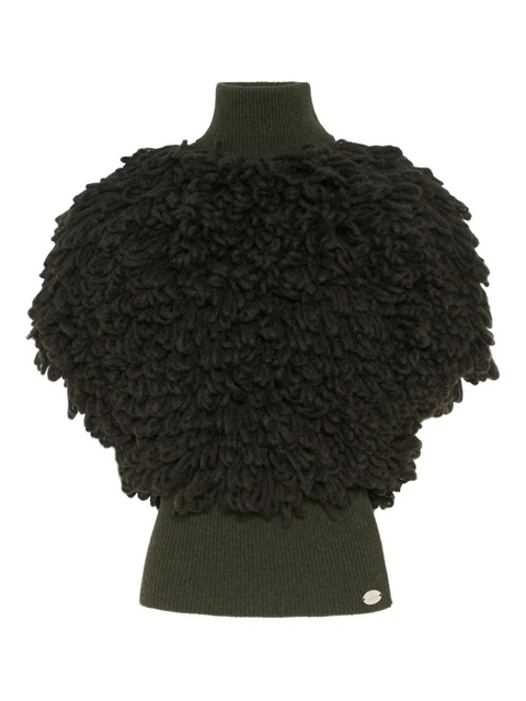 Jean Paul Gaultier Bouclette high-neck sweater - Green - zdjęcie produktu nr 1